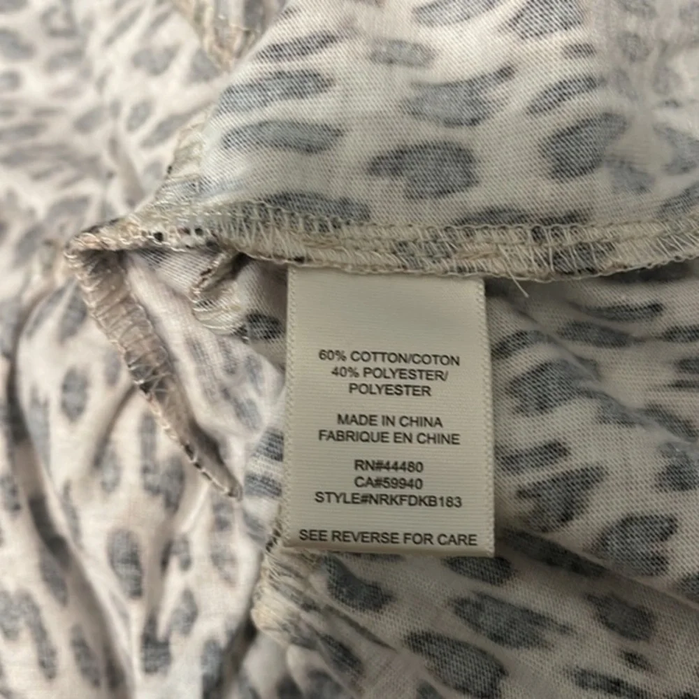 Love Fire Girls Leopard Print Tiered Knit Tank Dress. NWT. Large